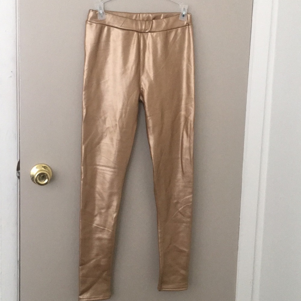 Metallic Gold leggings